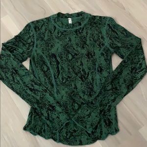 Free People Snake Print Tee